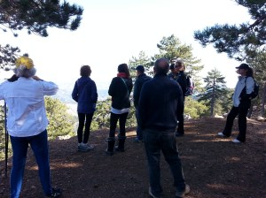 Admiring the view at Makria Kontarka